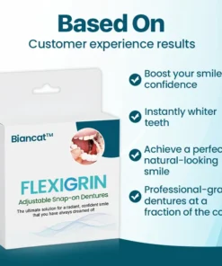 Biancat™ FlexiGrin Adjustable Snap-on Dentures