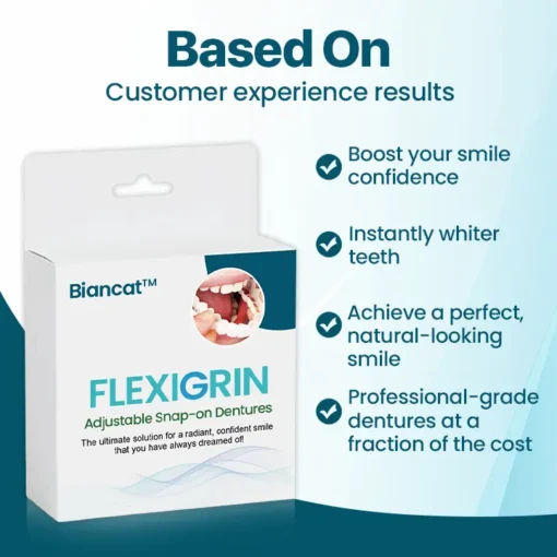 Biancat™ FlexiGrin Adjustable Snap-on Dentures